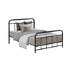 Metal Bed Frame Single Size Platform Foundation Mattress Base Leo Black Deals499