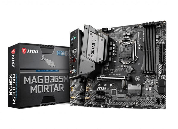 MSI B365M MORTAR mATX Motherboard LGA1151 9Gen 4xDDR4 3xPCI-E, 1xTurbo M.2, 6xUSB3.1, 6xUSB2.0 1xHDMI ~B360M MORTAR MSI
