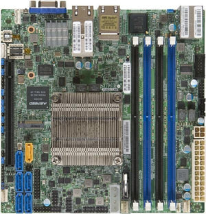 SUPERMICRO X10SDV-16C-TLN4F Motherboard, Intel Xeon Processor D-1587, ITX, 4 x DIMM, 1 x PCI-E x16, M.2, SUPERMICRO