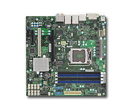 SUPERMICRO X11SAE mATX E3-1200v5/v6, Gen6/7 i7/i5/i3, 4x DDR4 ECC, M.2, SATA RAID, 2x GbE, C236, DVI-D, DP, HDMI SUPERMICRO