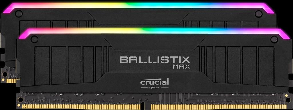 MICRON (CRUCIAL) Ballistix MAX RGB 16GB (2x8GB) DDR4 UDIMM 4000MHz CL18 Black Aluminum Heat Spreader Intel XMP2.0 AMD Ryzen Desktop PC Gaming Memory MICRON