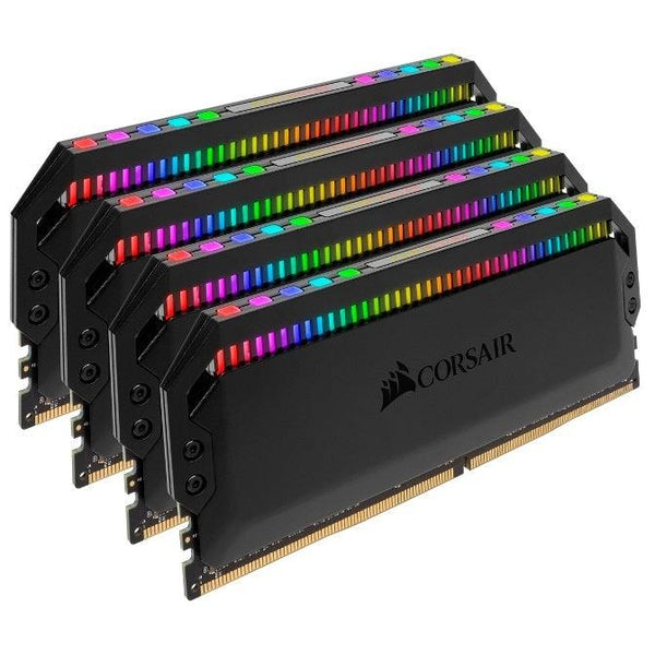 CORSAIR Dominator Platinum RGB 64GB (4x16GB) DDR4 3600MHz CL18 DIMM Unbuffered 18-19-19-39 XMP 2.0 Black Heatspreaders 1.35V Desktop PC Gaming Memory CORSAIR