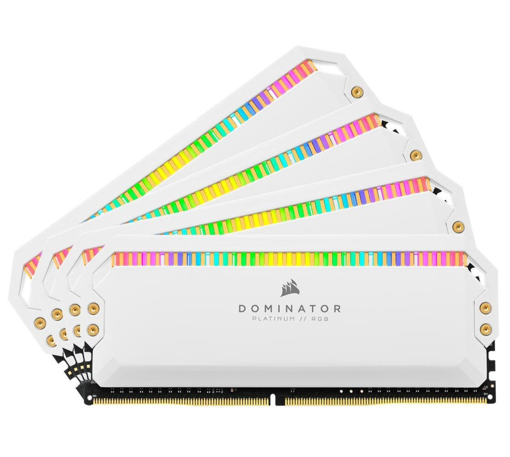 CORSAIR Dominator Platinum RGB 128GB (8x16GB) DDR4 3200MHz C16 1.35V DIMM XMP 2.0 White Heatspreaders Desktop PC Gaming Memory CORSAIR