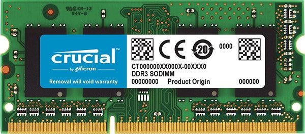 MICRON (CRUCIAL) 4GB (1x4GB) DDR3 SODIMM 1600MHz 1.35V Single Ranked Single Stick Notebook Laptop Memory RAM MICRON