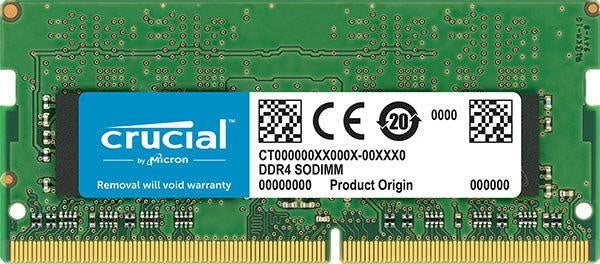 Crucial 16GB (1x16GB) DDR4 SODIMM 2666MHz CL19 Single Ranked Notebook Laptop Memory RAM MICRON