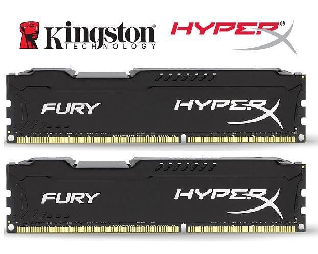 KINGSTON HyperX Fury 8GB (2x4GB) DDR4 UDIMM 2666MHz CL16 1.2V Unbuffered ValueRAM Double Stick Kit Gaming Desktop PC Memory ~HX426C15FBK2/8 KINGSTON