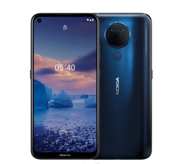 NOKIA 5.4 128GB Blue - Display 6.39'' HD+, QualcommÂ® Snapdragonâ„¢ 662 CPU, 4GB RAM, 128GB ROM, Dual SIM, 4000 mAh non-removable Battery NOKIA