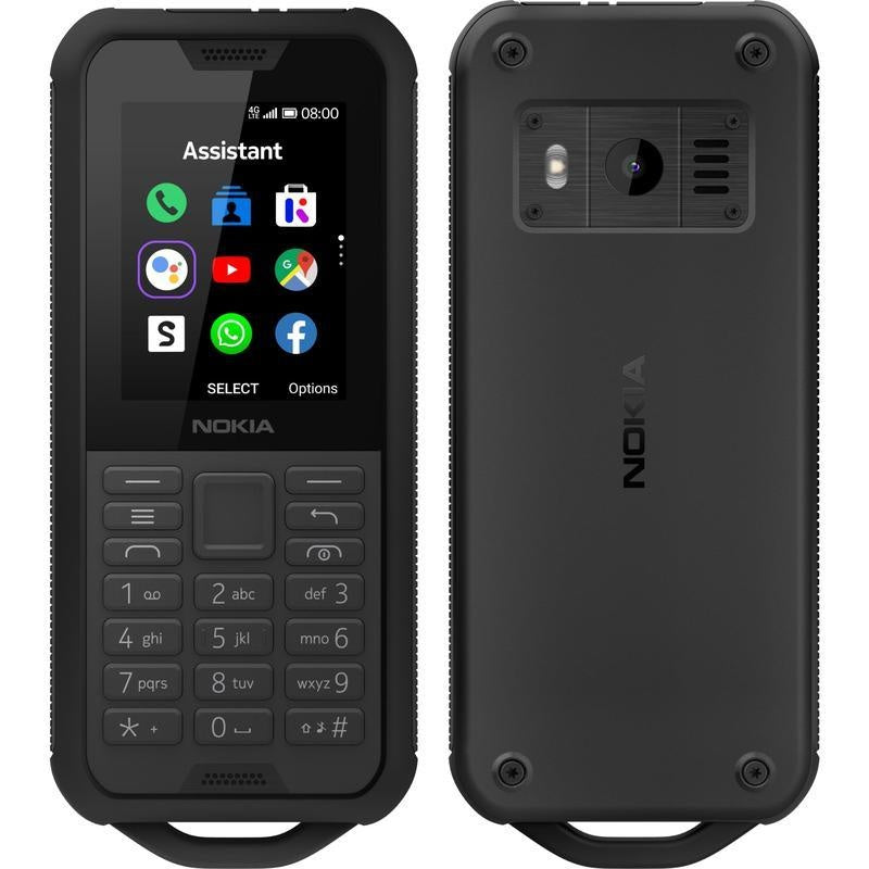 Nokia 800 4G Tough Black- 2.4' Screen, Internal memory 4GB Exp memory upto 32GB,KaiOS,QualcommÂ® 205 Mobile Platform, 2MP Rear Camera, 2100 mAh Battery NOKIA