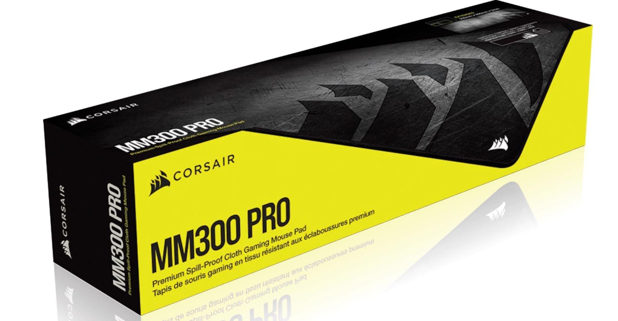 CORSAIR MM300 PRO Premium Spill-Proof Cloth Gaming Mouse Pad â€“ Extended 930mm x 300mm x 3mm - Graphic Surface CORSAIR