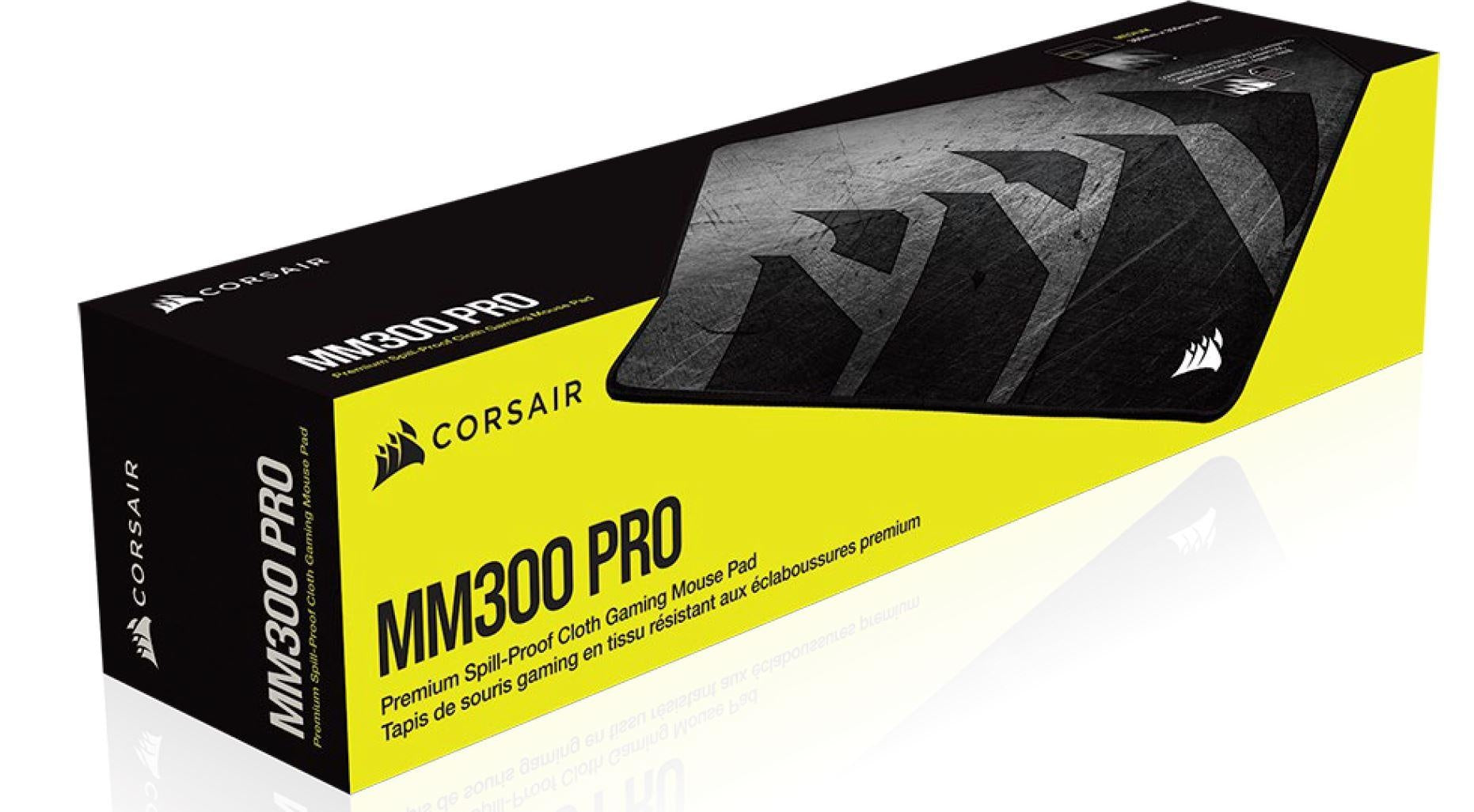 Corsair MM300 PRO Premium Spill-Proof Cloth Gaming Mouse Pad â€“ Medium - 360mm x 300mm x 3mm, Graphic Surface CORSAIR