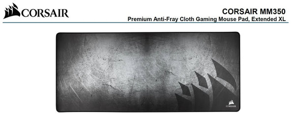 Corsair MM350 Premium Anti-Fray Cloth Gaming Mouse Pad. Extended Extra Large Edition 930mm x 400mm x 5mm. CORSAIR