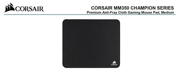 CORSAIR MM350 Champion Series Medium Anti-Fray Cloth Gaming Mouse Pad. 320 x 270mm 2 Years Warranty CORSAIR