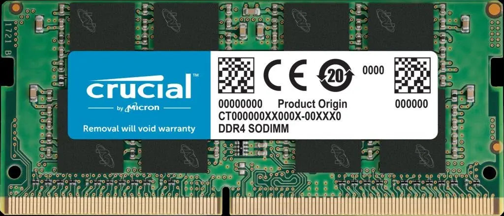 MICRON (CRUCIAL) 16GB (1x16GB) DDR4 SODIMM 2666MHz CL19 1.2V Notebook Laptop Memory RAM MICRON