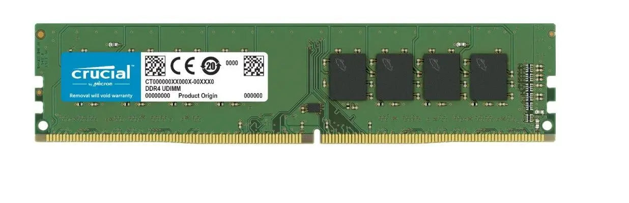 MICRON (CRUCIAL) 8GB (1x8GB) DDR4 UDIMM 3200MHz CL22 Dual Ranked x8 Single Stick Desktop PC Memory RAM MICRON