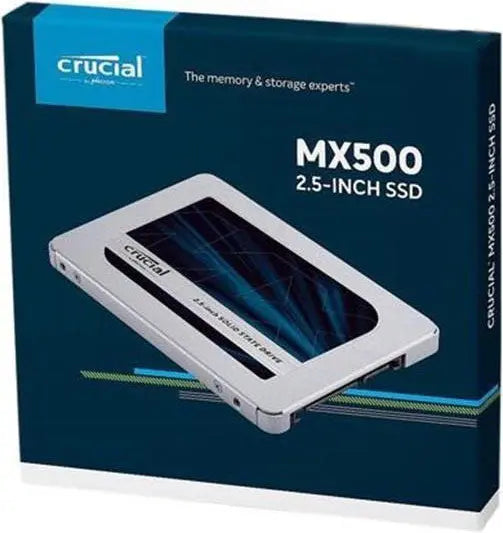 MICRON (CRUCIAL) MX500 1TB 2.5' SATA SSD - 3D TLC 560/510 MB/s 90/95K IOPS Acronis True Image Cloning Software 5yr wty 7mm w/9.5mm Adapter MICRON