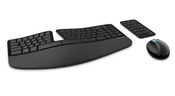 MICROSOFT WIRELESS SCULPT ERGONOMIC DESKTOP USB MOUSE & KEYBOARD - RETAIL BOX (BLACK) MICROSOFT