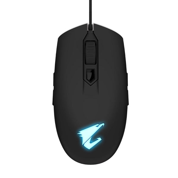 Gigabyte AORUS M2 Optical Gaming Mouse USB Wired 6200 dpi 12500 fps 50g 3D Scroll 50 million click Matte Black RGB Fusion On-the-fly DPI Adjustment GIGABYTE