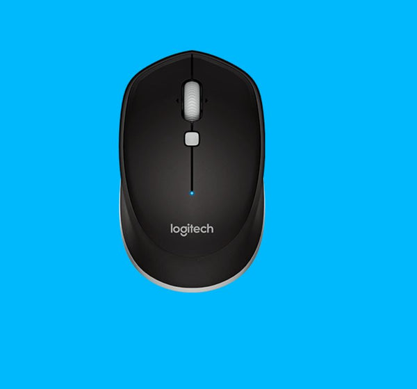 Logitech M337 Black Bluetooth Mouse Blue Compact design Curved shape with rubber grip Smart control and easy navigation LOGITECH