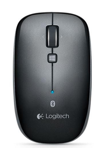 Logitech M557 Bluetooth Mouse Black, 1YR Batt Life, Windows 8 Start screen button Slim ambidextrous design LOGITECH