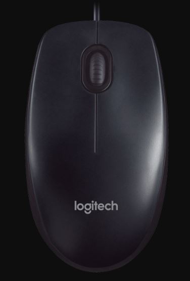 Logitech M90 USB Wired Optical Mouse 1000dpi for PC Laptop Mac Full Size Comfort smooth mover - OEM LOGITECH