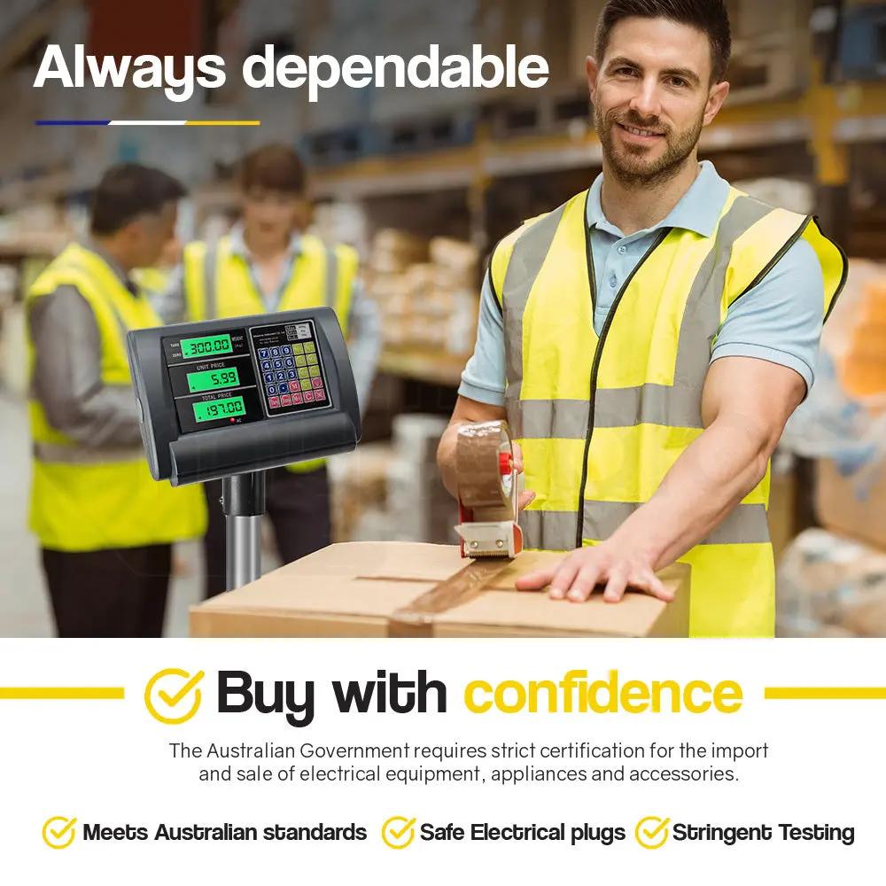 MITSUKOTA 300KG Electronic Digital Platform Scales Postal Market Shop Scale Deals499