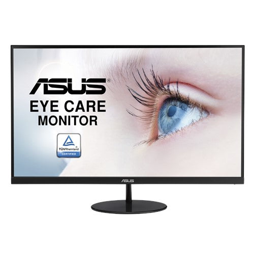 ASUS VL249HE 23.8' Eye Care Monitor FHD (1920x1080), IPS, 75Hz, 5ms, Slim, Frameless, FreeSync, Flicker Free, Low Blue Light, VESA 100mm, HDMI/D-Sub ASUS