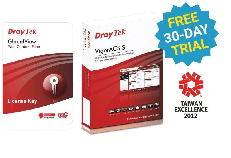 DRAYTEK Web Content Filter Package 1 Year For VigorFly 210 / Vigor2110 / 2120 / 2130 / 2710 / 2750 / 2760 / 2912 Series DRAYTEK