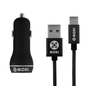 MOKI Braided Type-C SynCharge Cable + Car MOKI