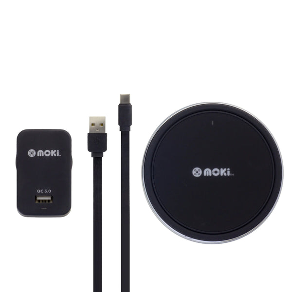 MOKI ChargePad Qi Wireless (10W) 3.0 Type-C Rapid Charge Pack MOKI