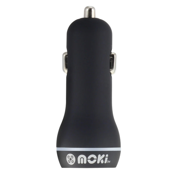 MOKI Dual USB Car Charger - Black MOKI