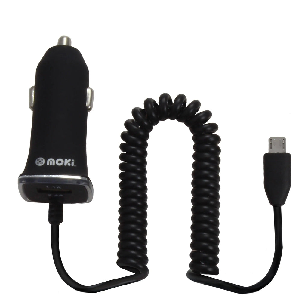 MOKI Fixed MicroUSB Cable Car Charger MOKI