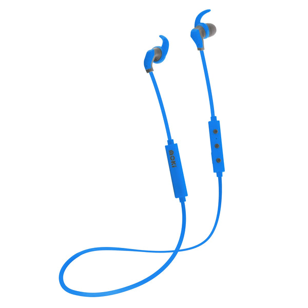 MOKI Hybrid Bluetooth Earphones - Blue MOKI