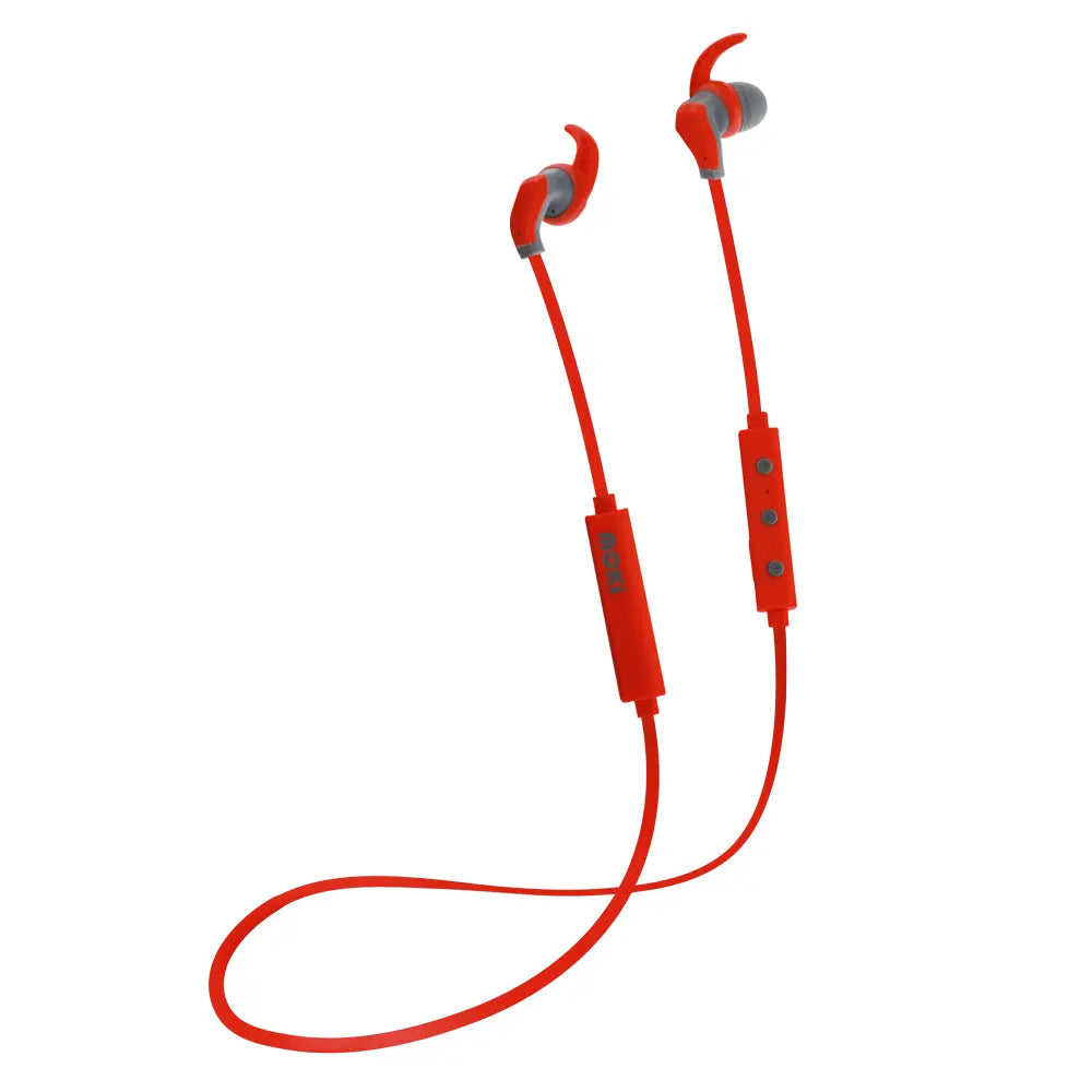 MOKI Hybrid Bluetooth Earphones - Red MOKI