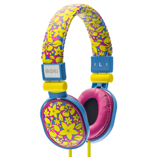 MOKI Poppers - Aloha soft cushioned premium DJ Style headphone MOKI