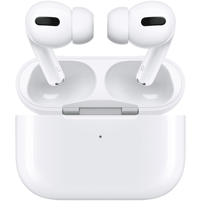 Apple AirPods Pro  -  Active Noise Cancellation, Wireless Charging Case, Dual beamforming microphones,  Chip- H1-based, Sweat and water resistance, APPLE