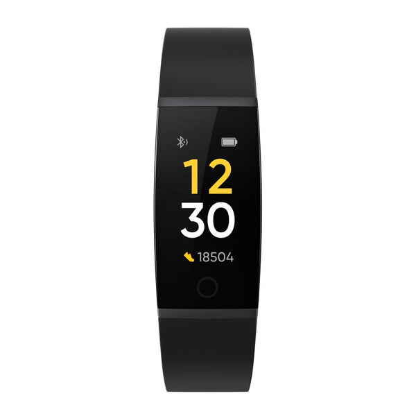 REALME Band Black- Real-time Heart Rate Monitor, Large Colour Display, Intelligent Sports Tracker, Sleep Quality Monitor, Smart Notifications REALME