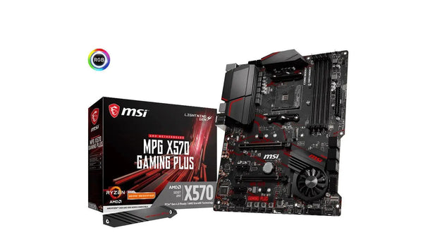 MSI MPG X570 GAMING PLUS Ryzen AM4 ATX Motherboard 4xDDR4 5xPCIE 2xM.2 RealtekÂ® ALC1220 6xSATAIII LAN 10xUSB3.2 6xUSB2.0 (LS) MSI