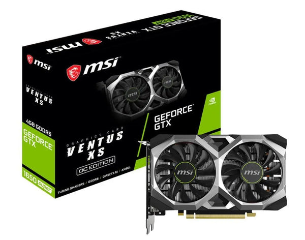 MSI nVidia Geforce GTX 1650 SUPER VENTUS XS OC 4GB GDDR6 7680 x4320 1xDP1.4 1xHDMI2.0b 1740 MHz G-SYNC MSI
