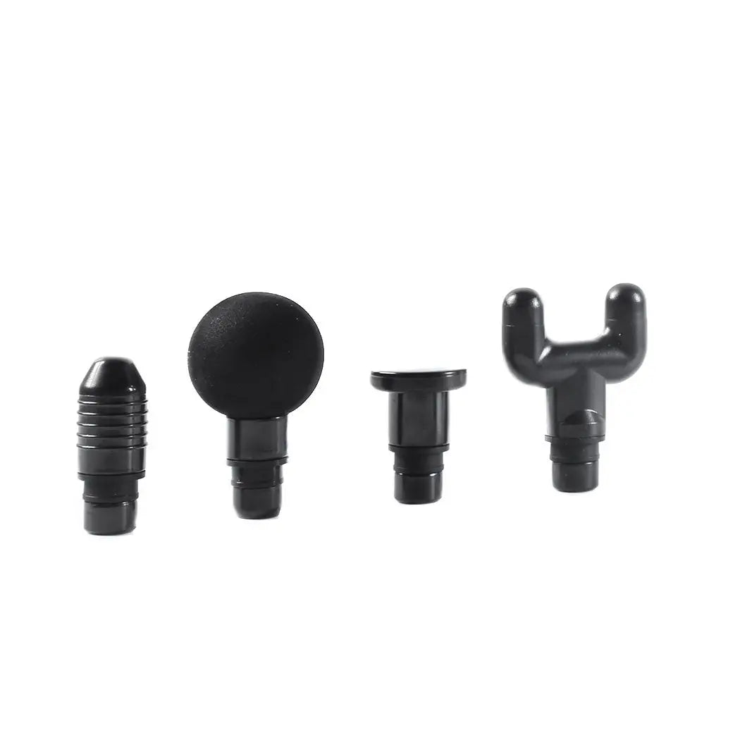 Massage Gun Deep Tissue Percussion Massager Muscle Vibrating Relaxing LCD 4 Head Black Deals499