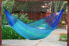 Mayan Legacy Queen Size Cotton Mexican Hammock in Caribe Colour Deals499