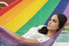 Mayan Legacy Queen Size Cotton Mexican Hammock in Rainbow Colour Deals499