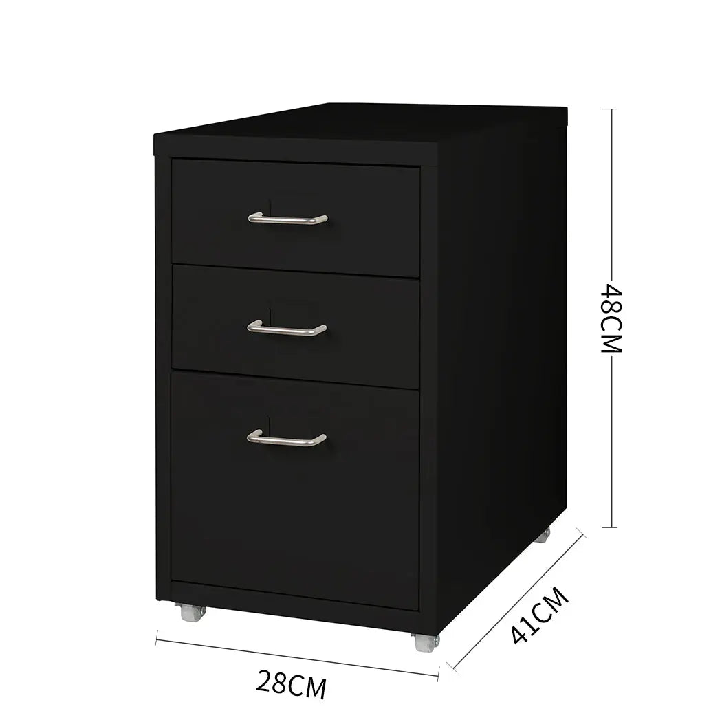 Metal Cabinet Storage Cabinets Folders Steel Study Office Organiser 3 Drawers Deals499