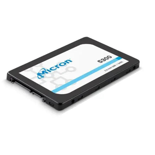 Micron 5300 MAX 3.84TB 2.5' SATA3 Enterprise SSD 96L 3D TLC NAND 540R/520W MB/s 95K/34K IOPS 24.5K TBW non-SED 7mm Server Data Centre 3 Mil hrs 5yrs MICRON