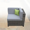 Milano 9 Piece Wicker Rattan Sofa Set Oatmeal Grey Outdoor Lounge Furniture Deals499