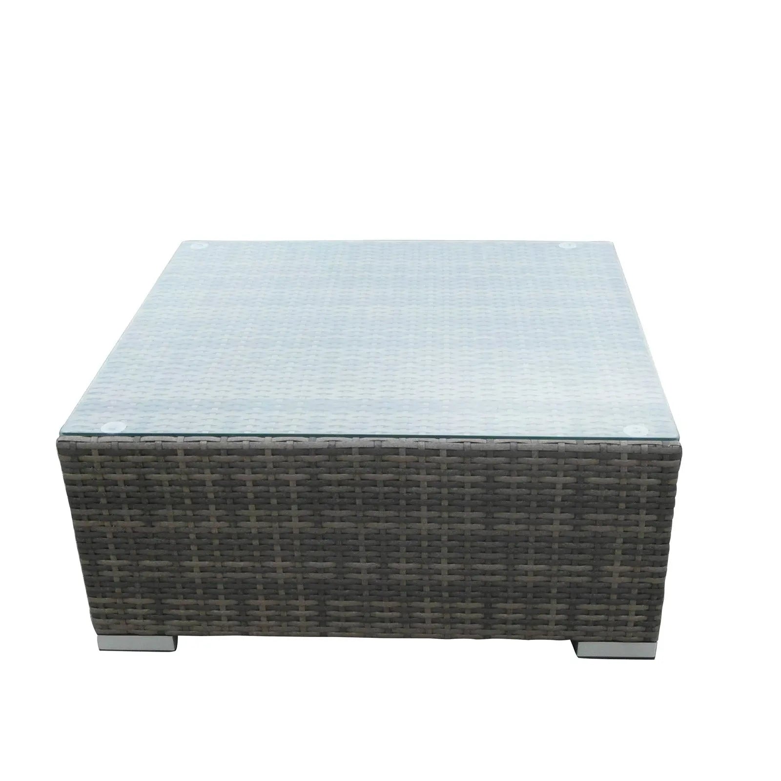 Milano 9 Piece Wicker Rattan Sofa Set Oatmeal Grey Outdoor Lounge Furniture Deals499