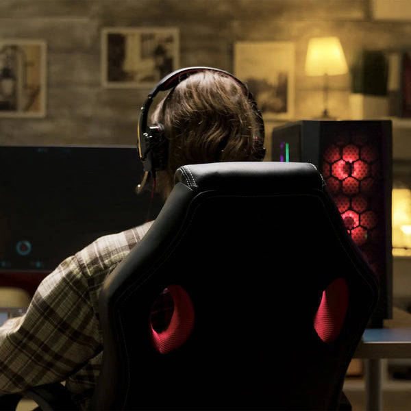 Milano Adjustable Ergonomic Racing Chair Computer Executive Chair Red Black Deals499