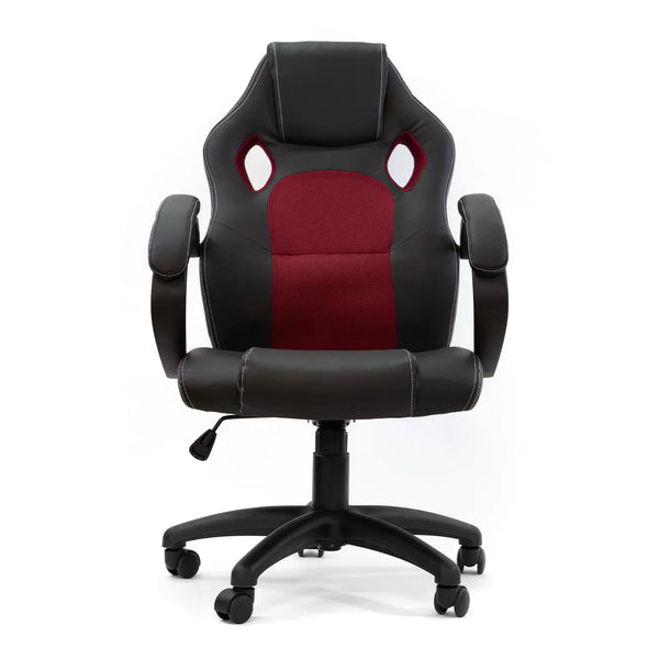 Milano Adjustable Ergonomic Racing Chair Computer Executive Chair Red Black Deals499