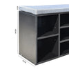 Milano Decor 2 in 1 Shoe Organiser With Bench Storage - Black And Grey Deals499