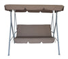 Milano Outdoor Swing Bench Seat Chair Canopy Furniture 3 Seater Garden Hammock Coffee Deals499