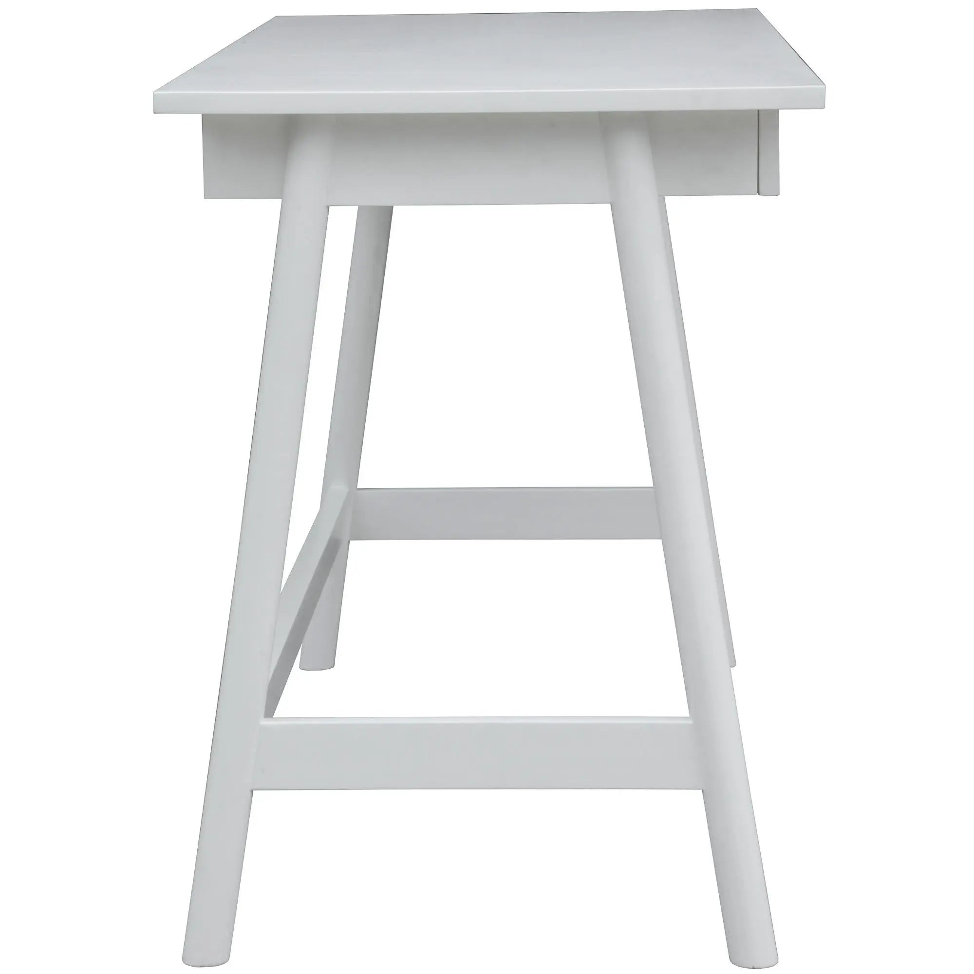 Mindil Office Desk Student Study Table Solid Wooden Timber Frame - White Deals499